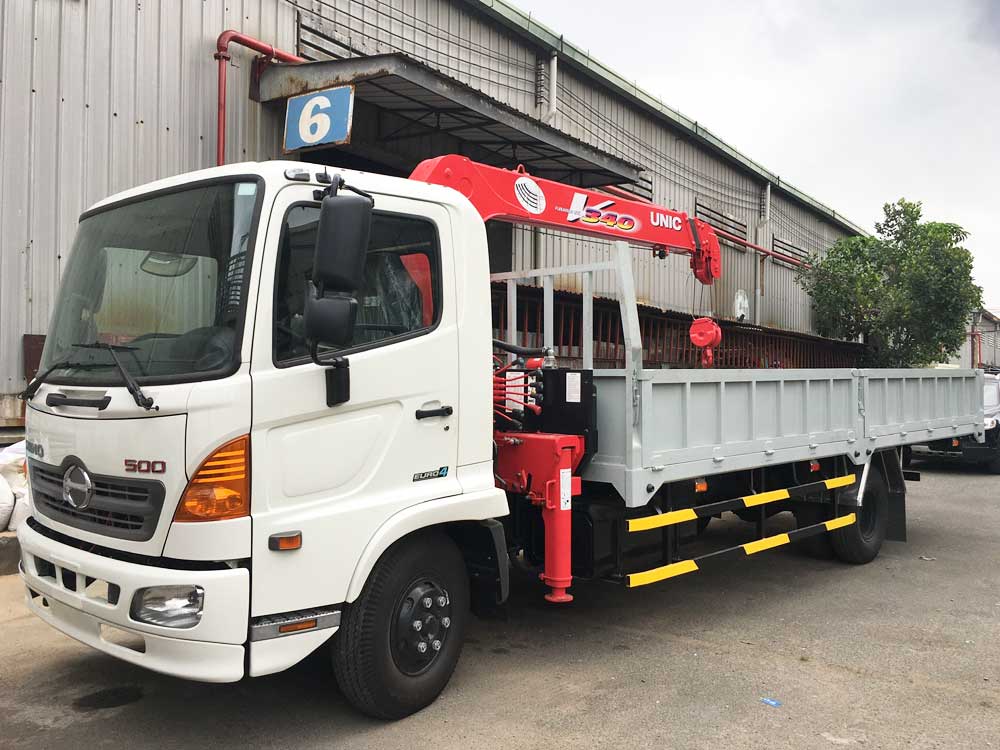 Xin trân trọng giới thiệu với quý khách hàng sản phẩm Xe tải HINO FC9JLTC 5 tấn gắn cẩu