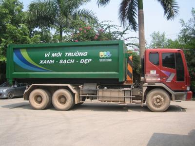 Xe chở rác thùng rời Daewoo 24 khối