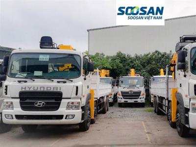 Xe tải Hyundai HD120 lắp cẩu Soosan (3 tấn 3)