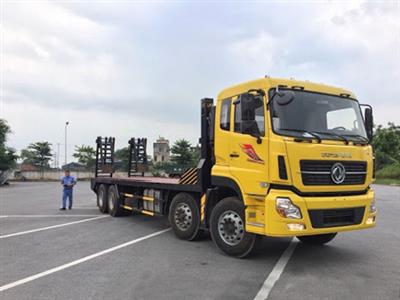 Xe nâng đầu chở xe máy công trình Dongfeng Hoàng Huy 4 chân Euro 4